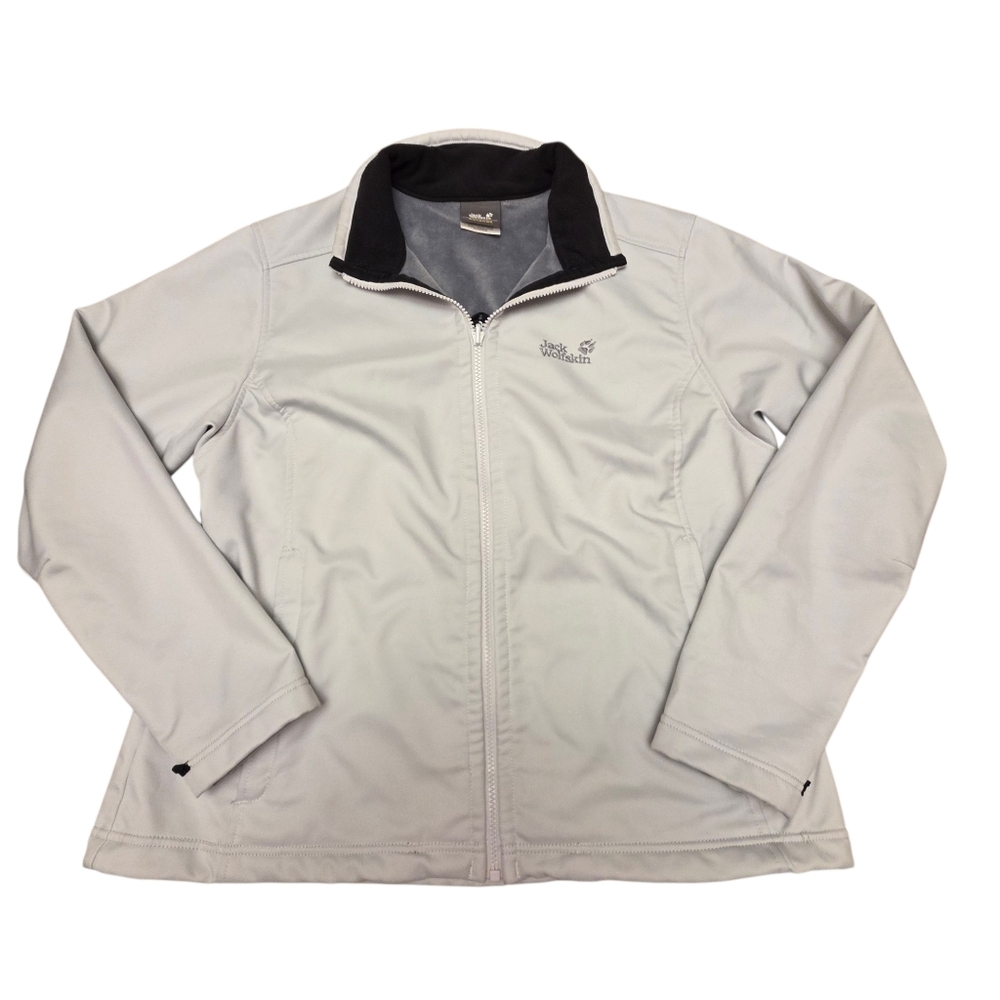 Jack Wolfskin Women's Light Gray Jacket Size L - Picture 6 of 13